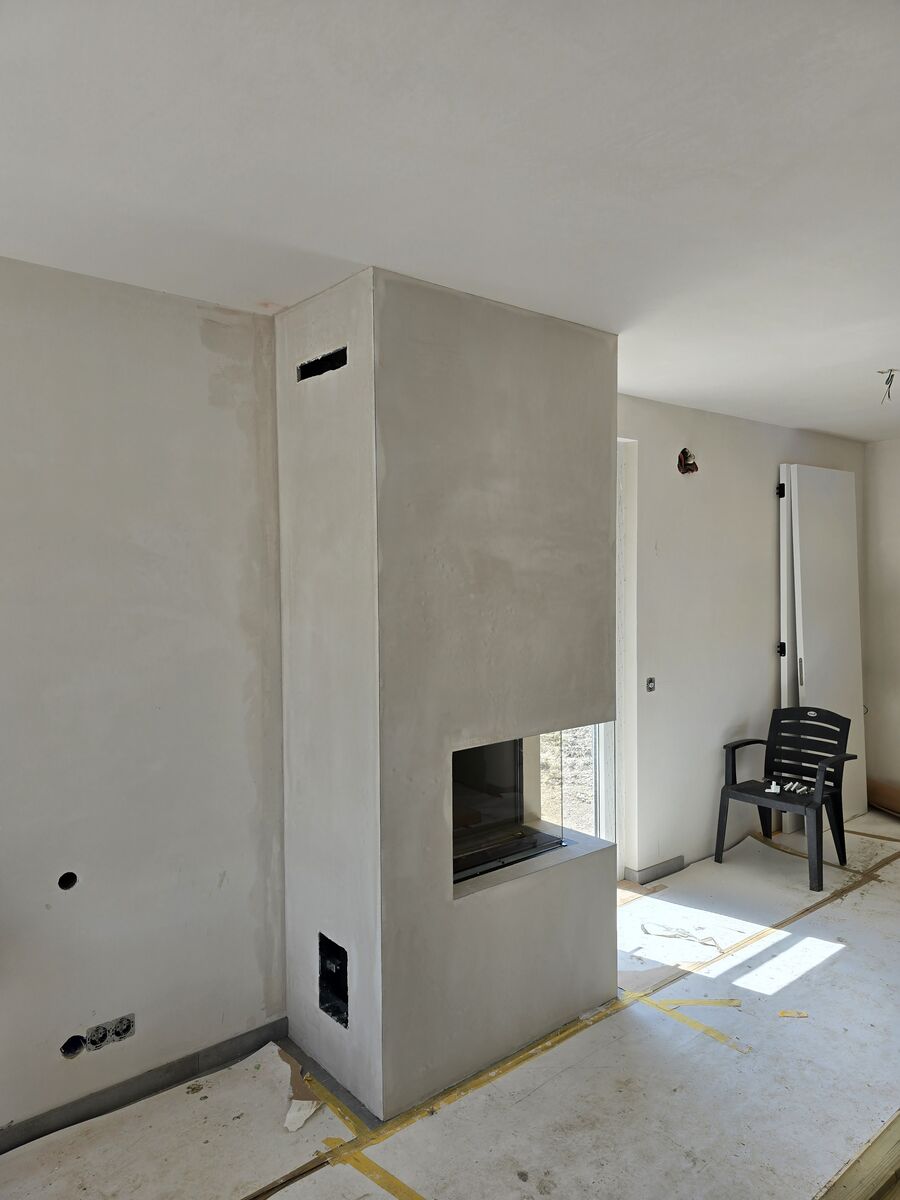 Wandafwerking detail