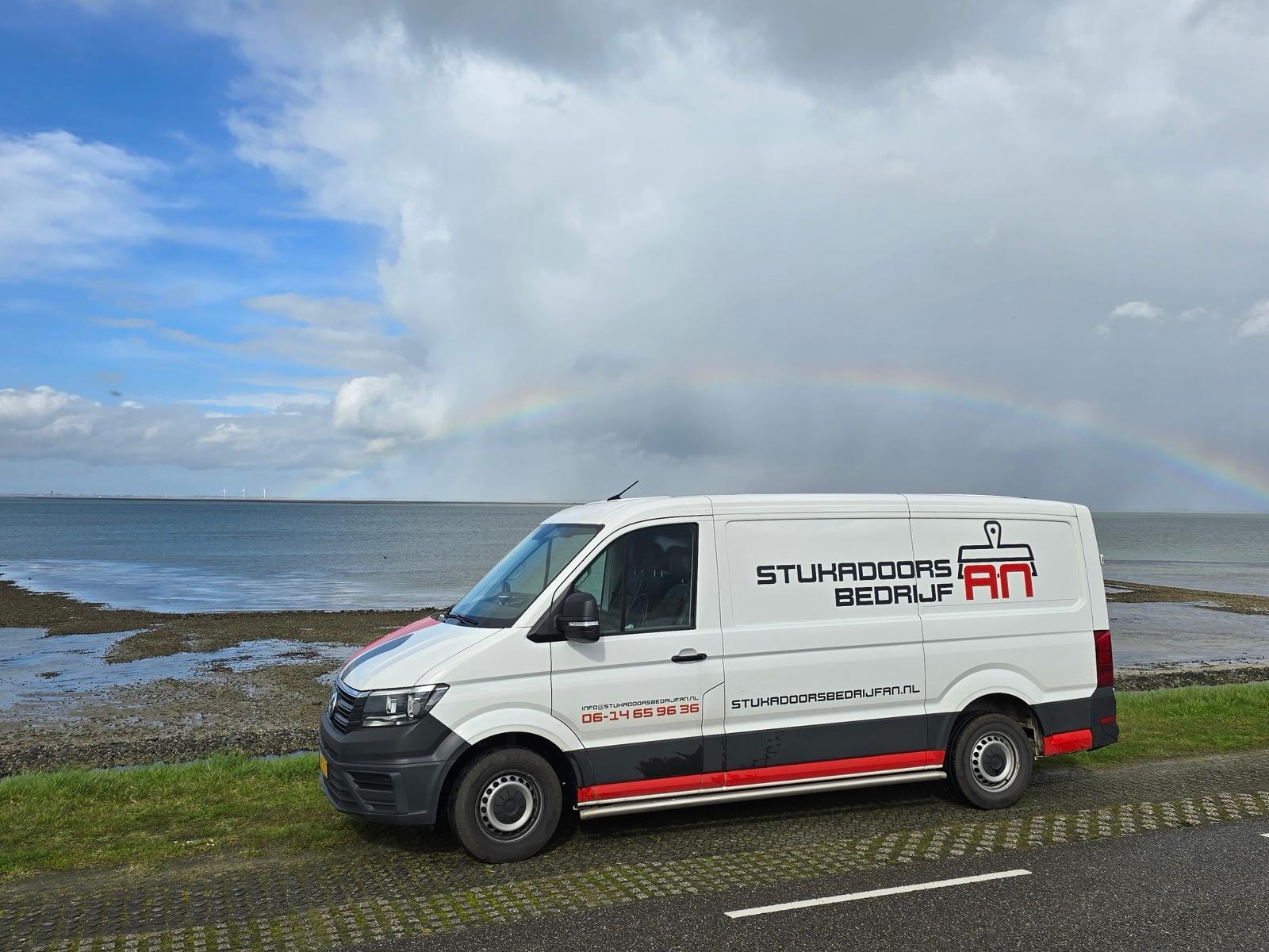 Stukadoorsbedrijf AN bedrijfsauto - stukadoor in Goes en Zeeland